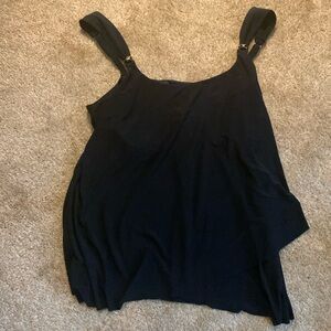 Miraclesuit women's razzele dazzle tankkini top black size large